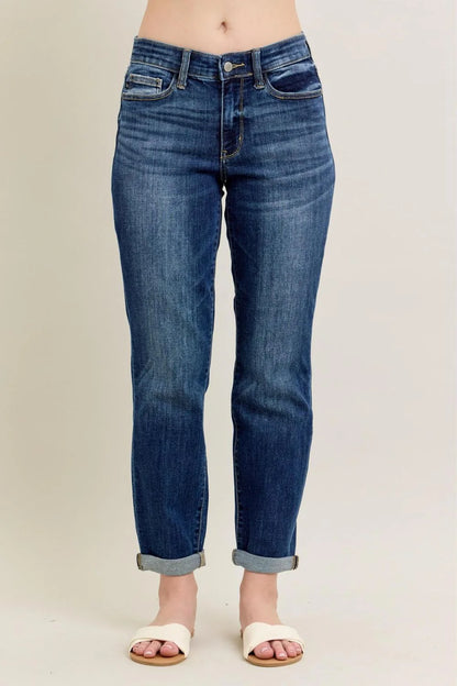 Cody Boyfriend High Rise Jeans by Judy Blue