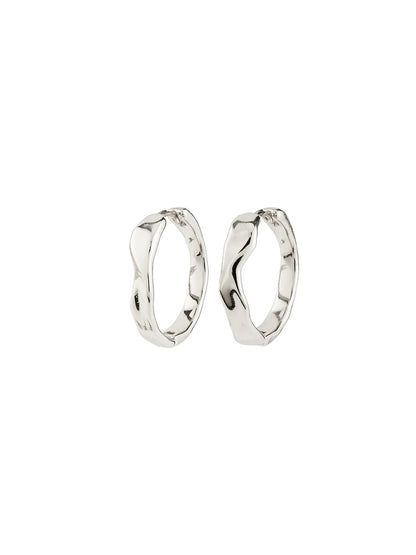 Wave Water Resistant Hoop Earrings