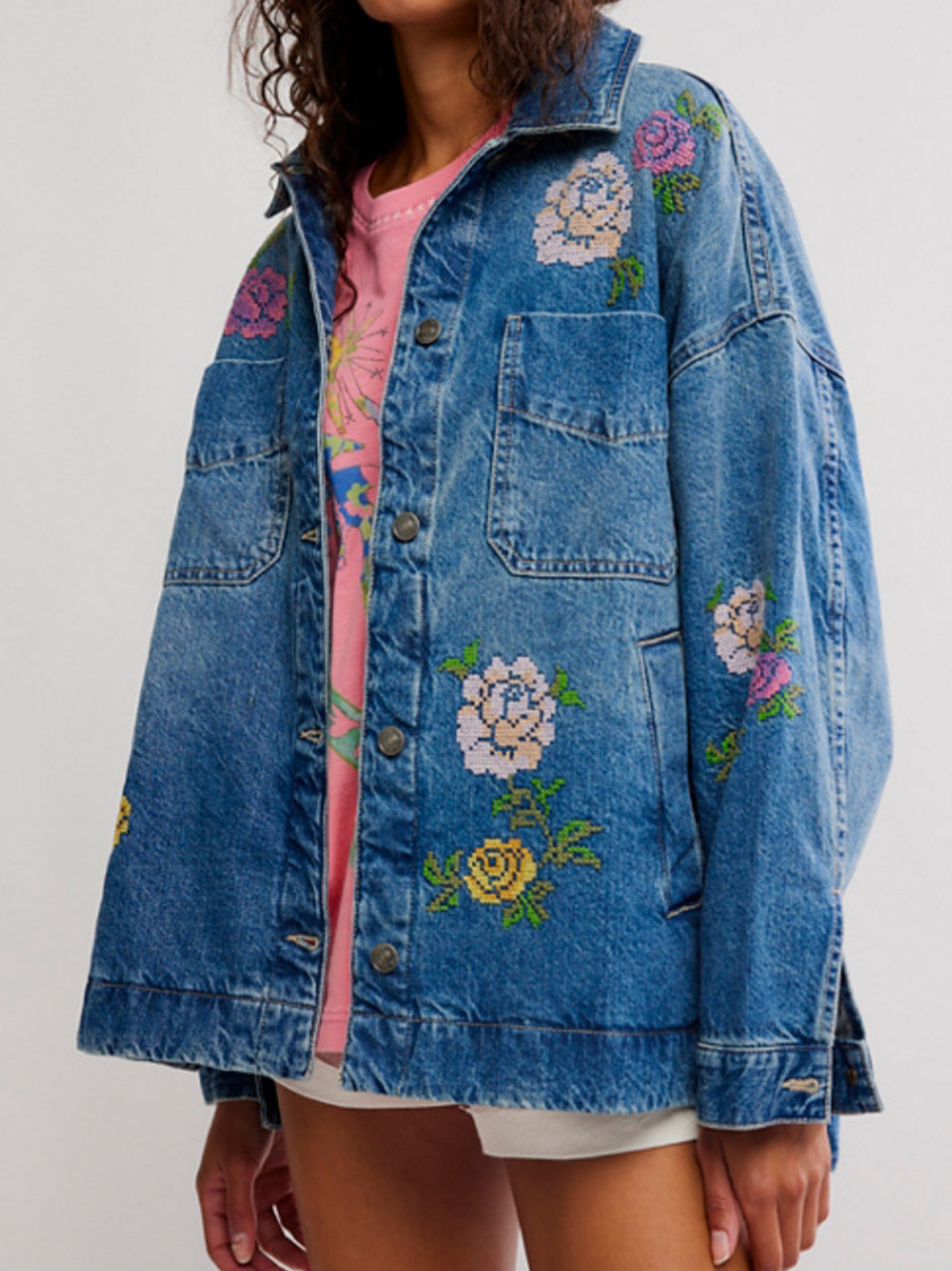 Madison City Embroidered Jacket by Free People