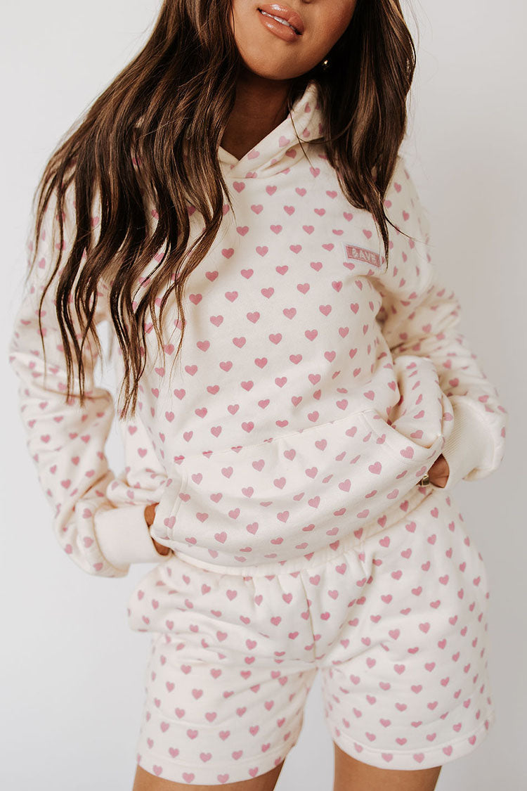 Comfort Zone Hoodie in Sweet Hearts by Ampersand Ave