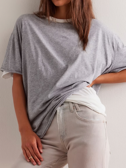 Nina Tee in Heather Grey by Free People