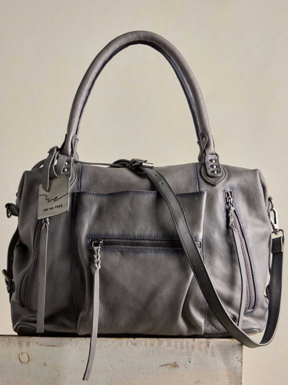We The Free Emerson Tote Bag in Gravel Rock by Free People