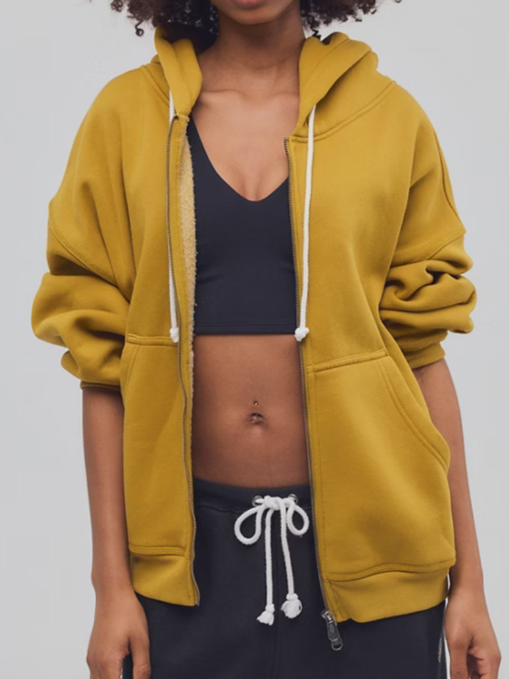Final Call Zip Up in Dried Palm by Free People