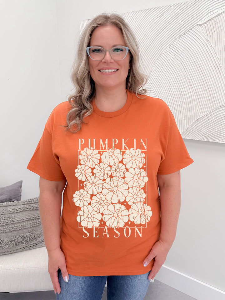 Solid Pumpkin Season Graphix Tee