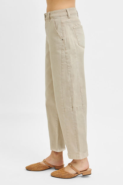 Morrison Barrel Jeans in Almond by Risen