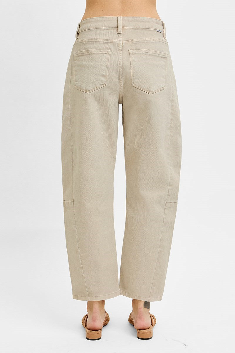 Morrison Barrel Jeans in Almond by Risen
