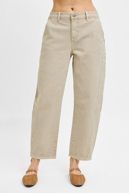 Morrison Barrel Jeans in Almond by Risen