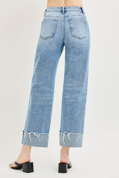 Cara High Rise Cuffed Jean by Risen