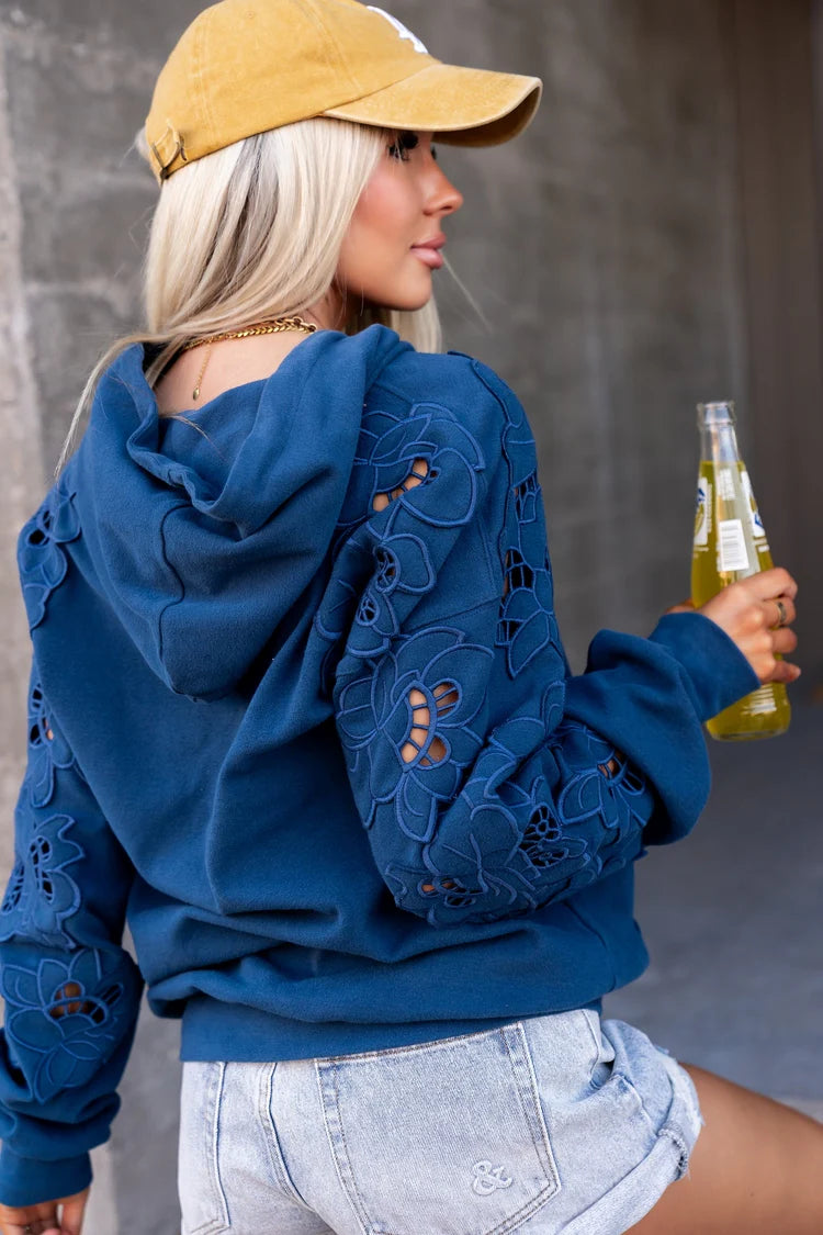 University Hoodie in Midnight Blue by Ampersand Avenue