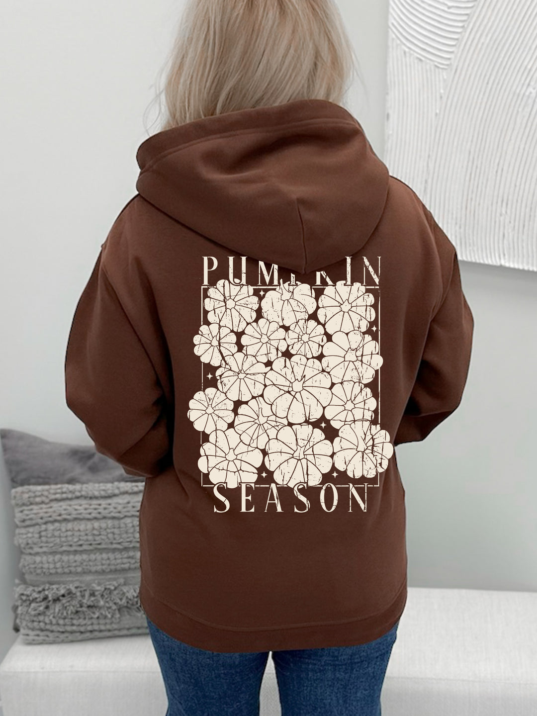 Solid Pumpkin Season Graphix Pullover / Hoodie