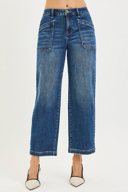 Connie Cropped High Rise Jeans by Risen