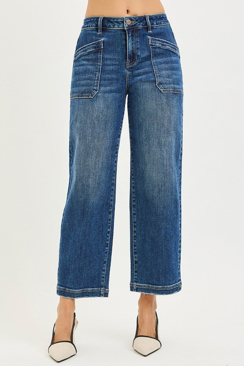 Connie Cropped High Rise Jeans by Risen