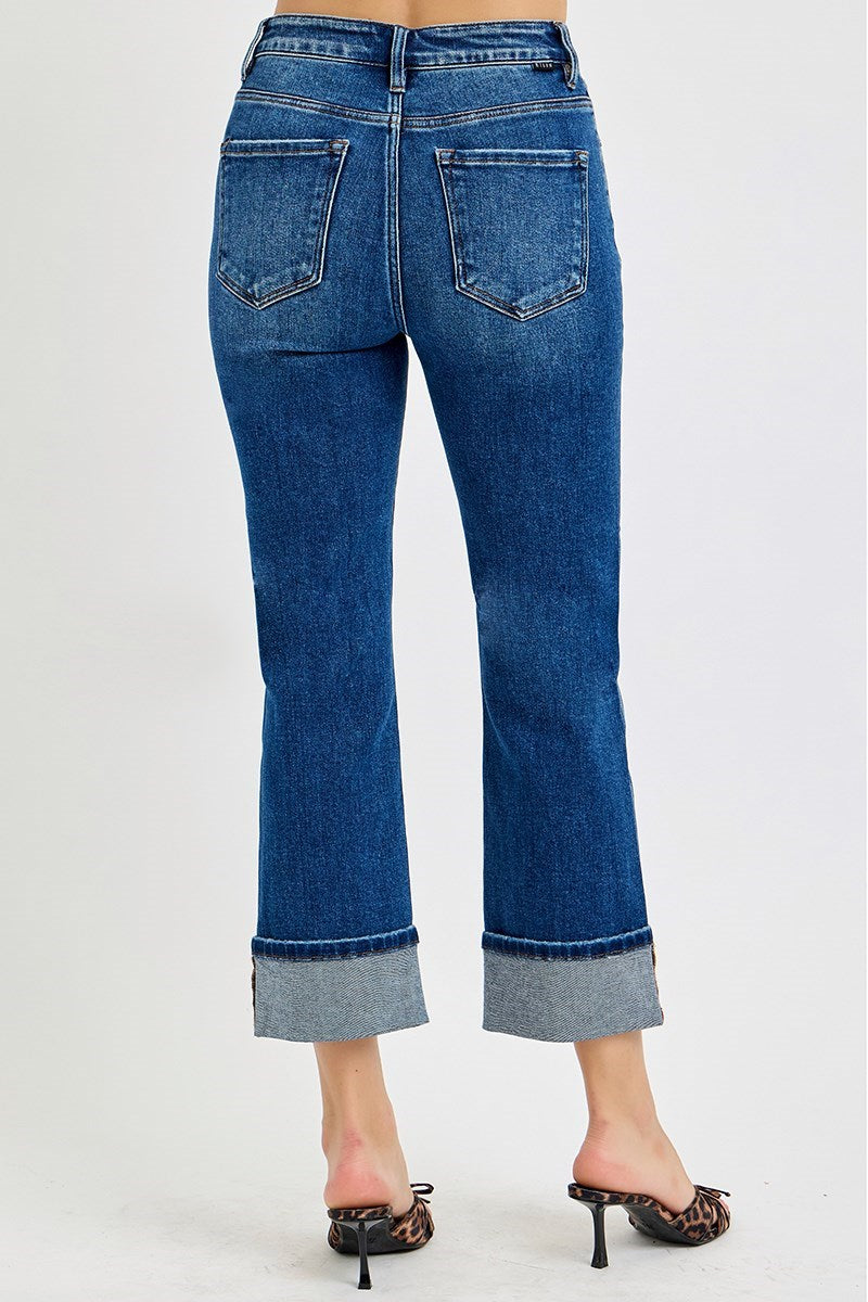 Charlie Ankle Straight Cuff Jeans by Risen