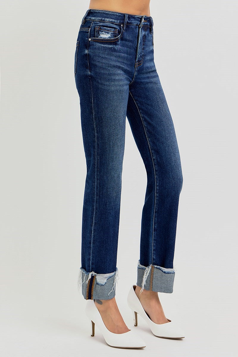Arden Dark Wash Tummy Control Jeans by Risen