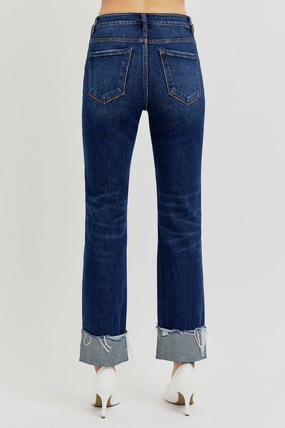 Arden Dark Wash Tummy Control Jeans by Risen