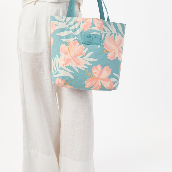 Reversible Tote in Adrift Pink Salt in Tide by ALOHA