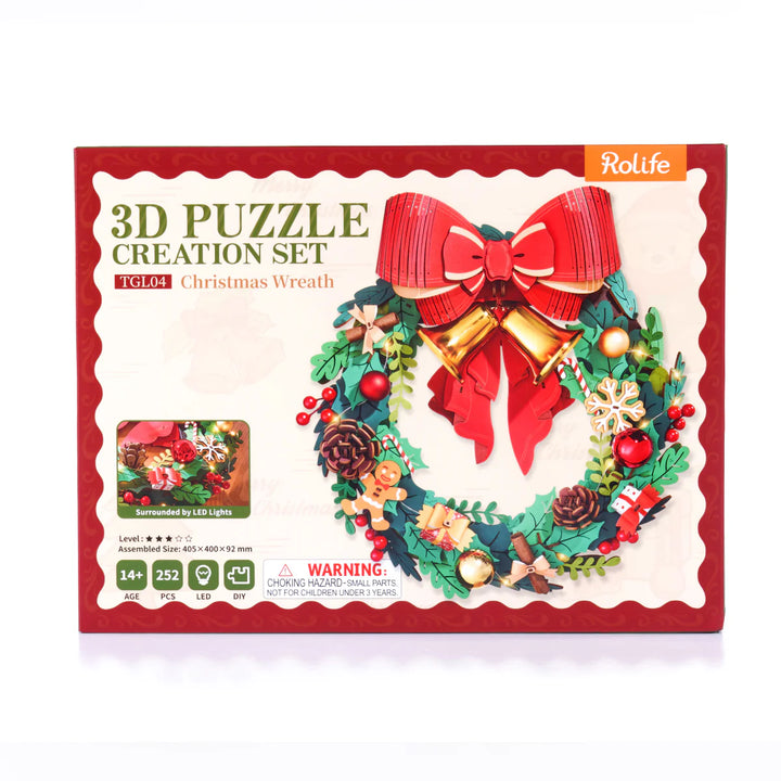 3D Puzzle Christmas Wreath