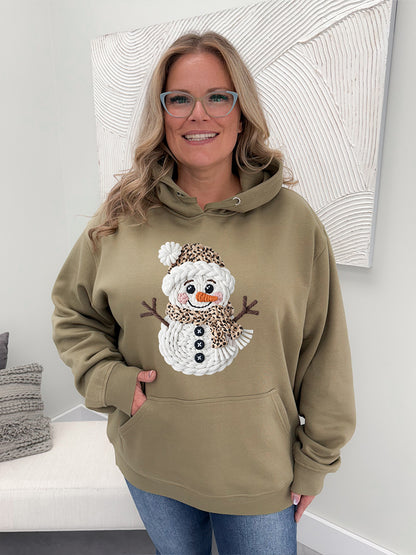 Knitted Snowman Graphix Pullover / Hoodie