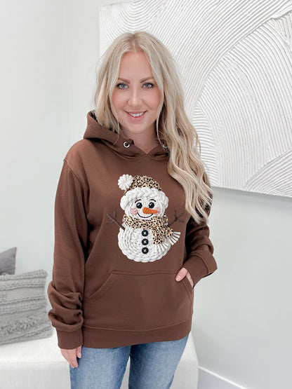 Knitted Snowman Graphix Pullover / Hoodie