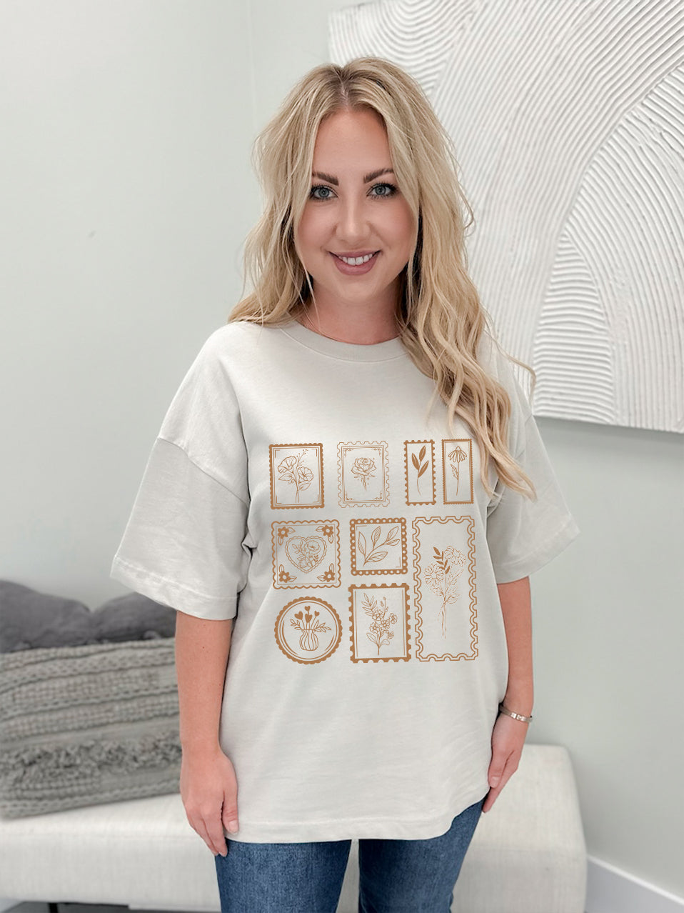 Flower Stamp Graphix Tee