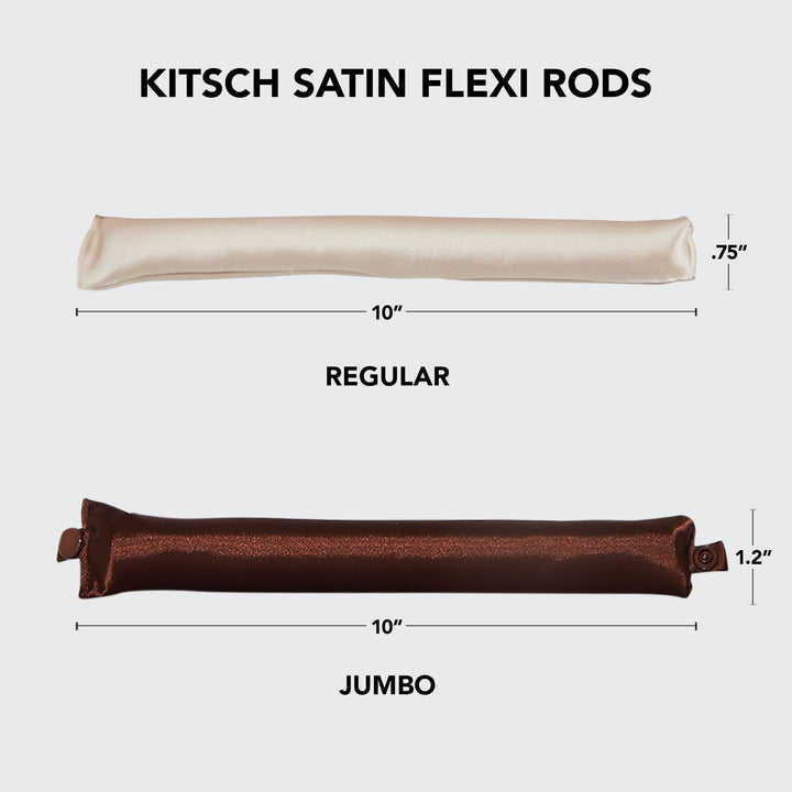 Kitsch Jumbo Satin Wrapped Flexi Rods