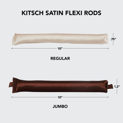 Kitsch Jumbo Satin Wrapped Flexi Rods