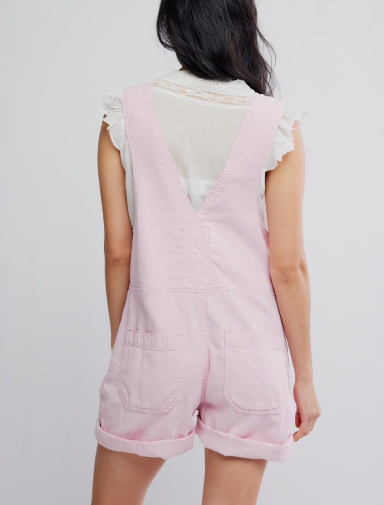 Jude Shortalls in Pink Parfait by Free People