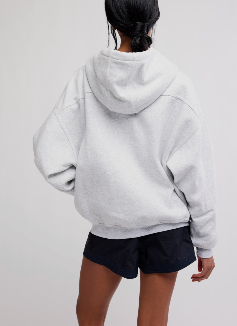 Final Call Zip Up in Grey by Free People