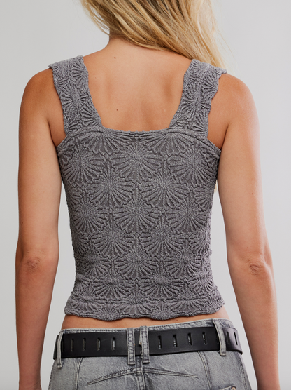 Love Letter Cami in Iron by Free People
