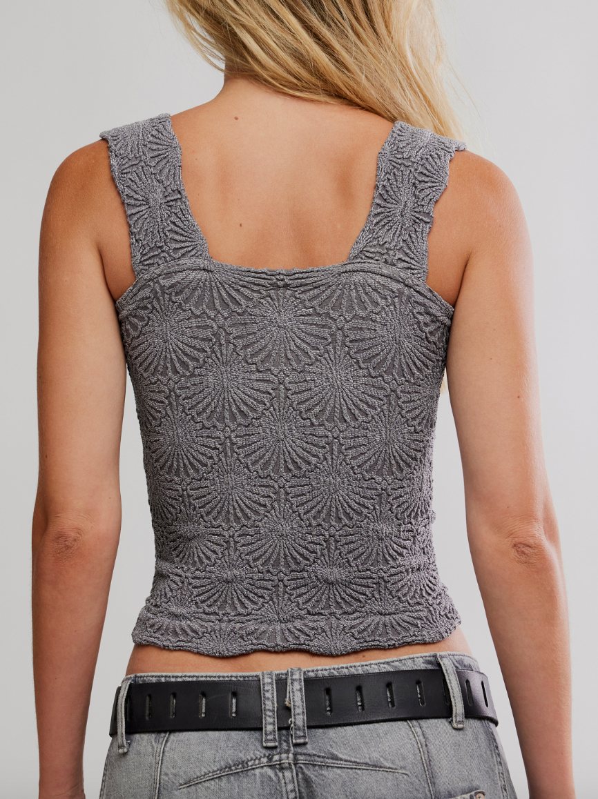 Love Letter Cami in Iron by Free People