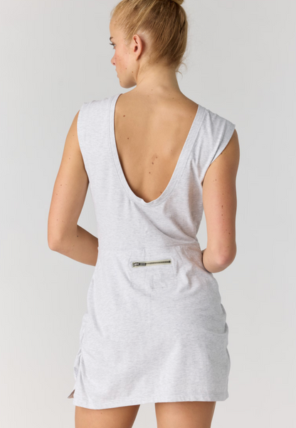 Hot Shot Sarong Romper in Heather Grey by Free People