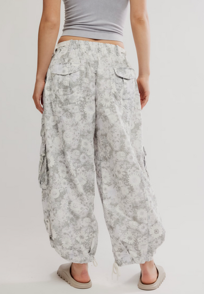Charmer Printed Utility Pants in Camo Floral/Ivory by Free People