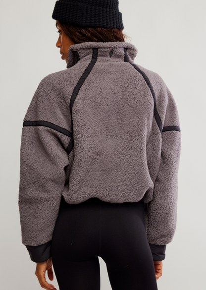 Mountain High Half Zip in Gunmetal by Free People
