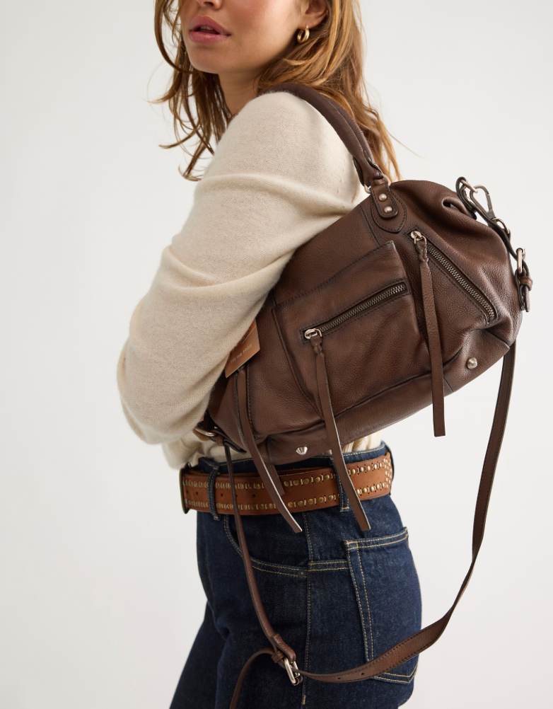 We The Free Baby Emerson Tote Bag in Espresso by Free People