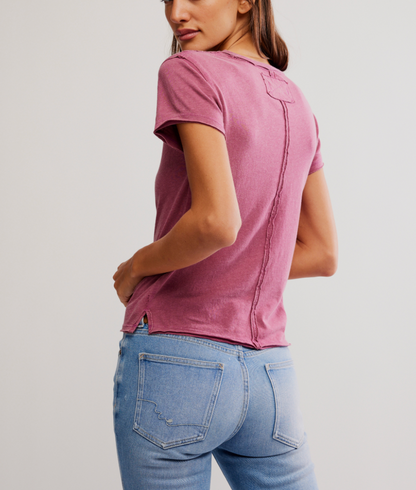 Nova Tee in Crushed Berry by Free People