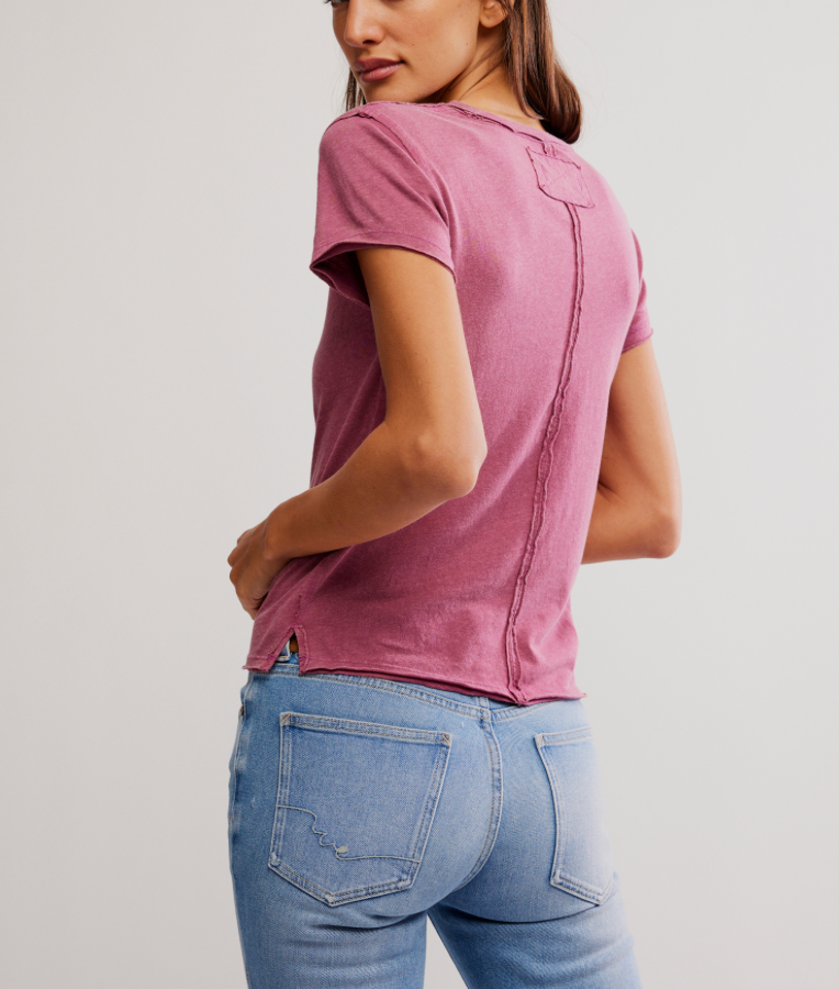 Nova Tee in Crushed Berry by Free People