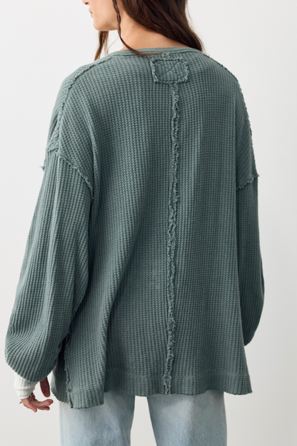 Montreal Oversized Thermal Henley by Free People