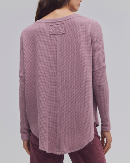 Latte Blues Solid Thermal in Winter Tulip by Free People