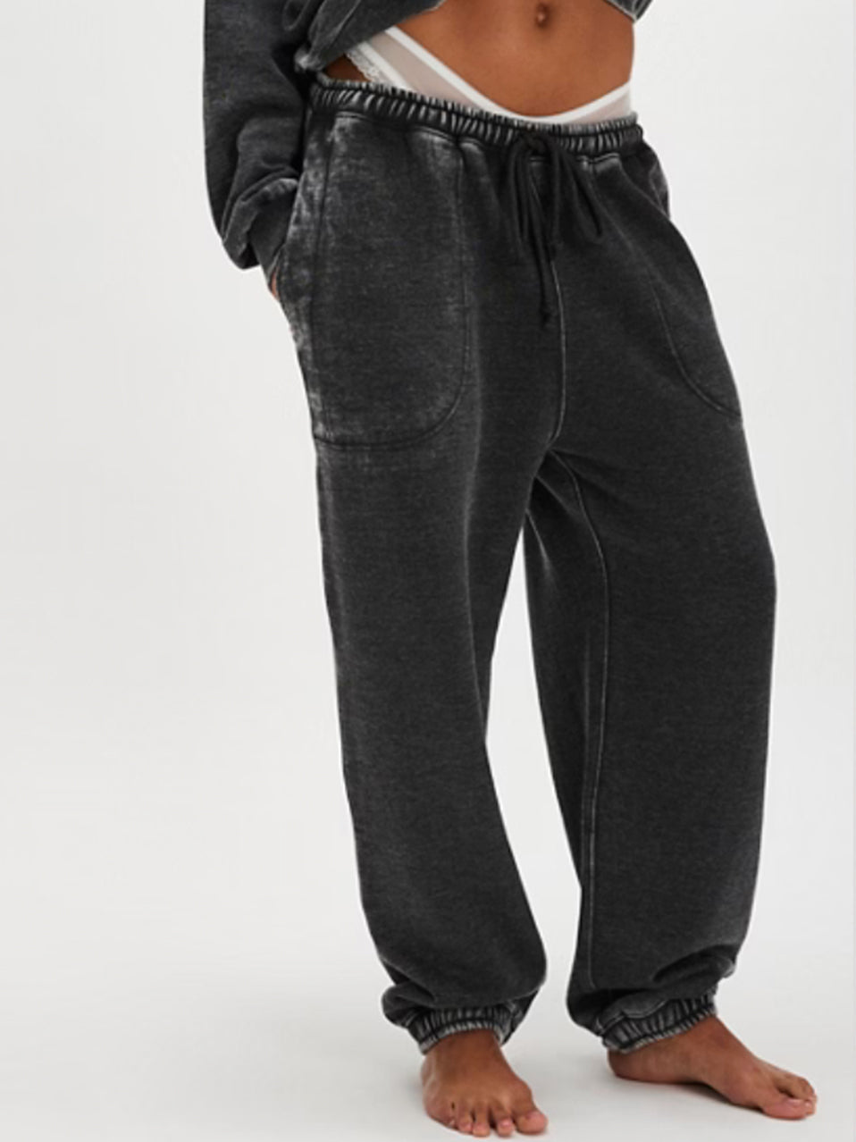 Slow It Down Joggers in Black by Free People