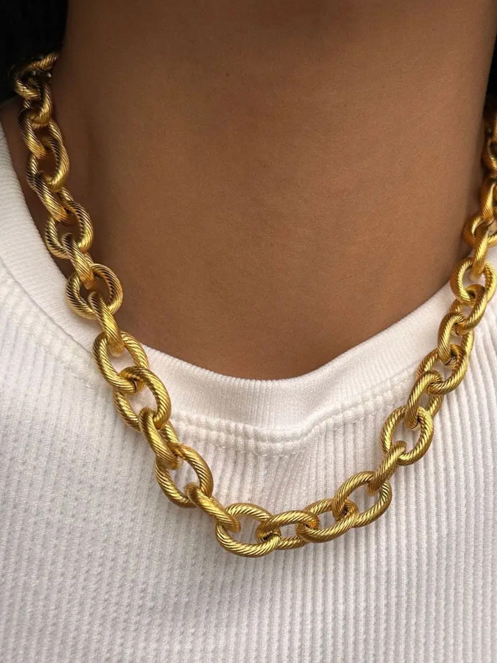 Kara Waterproof Stainless Steel Chain Necklace