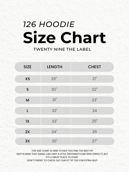 126 Hoodie in Dark Waters by Twenty Nine The Label