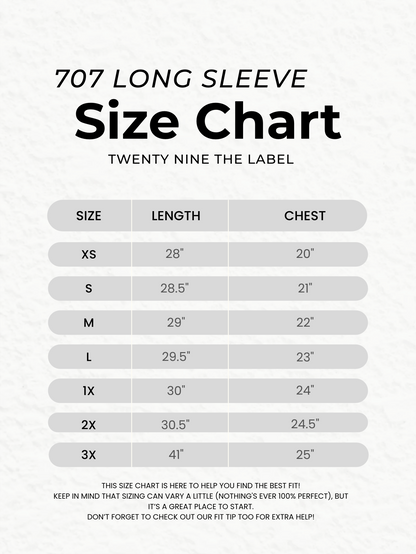 707 Long Sleeve in Black by Twenty Nine The Label