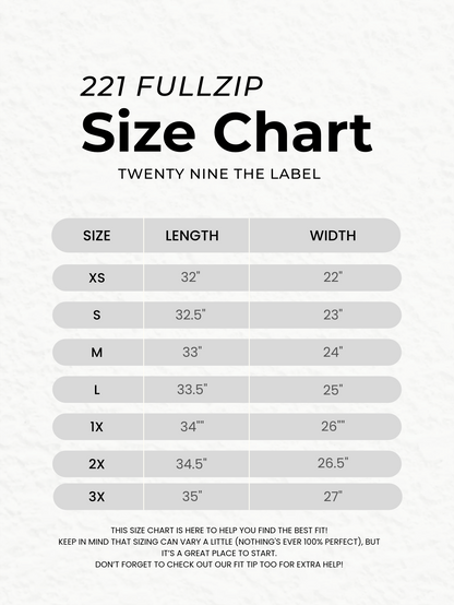 221 Full Zip Hoodie in Chocolate