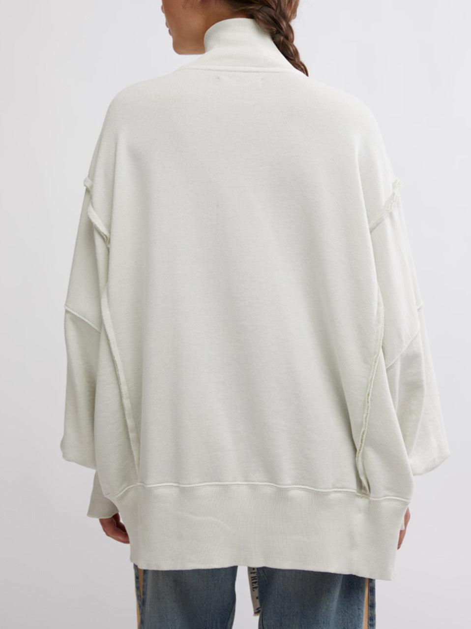 Camden Henley Sweatshirt in Grey Opal by Free People