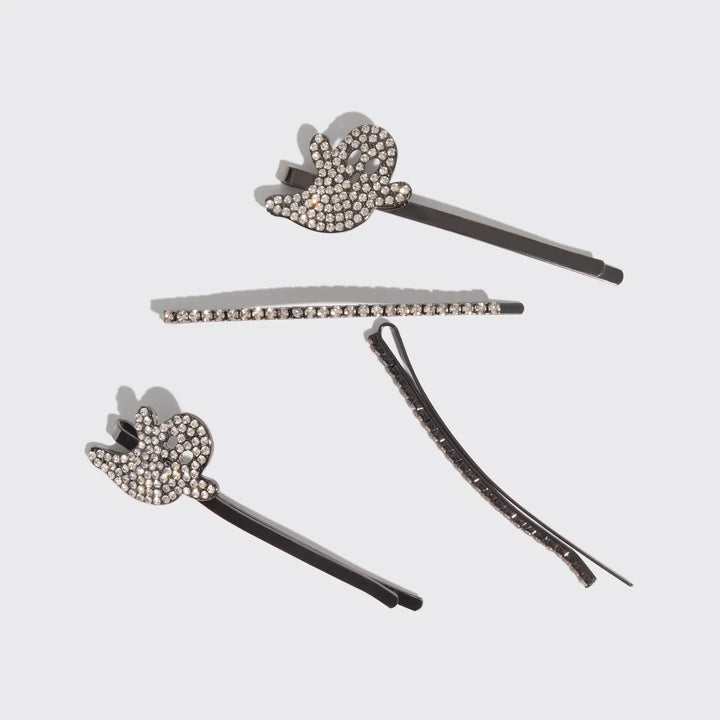 Ghost Extra Long Metal Rhinestone Bobby Pins