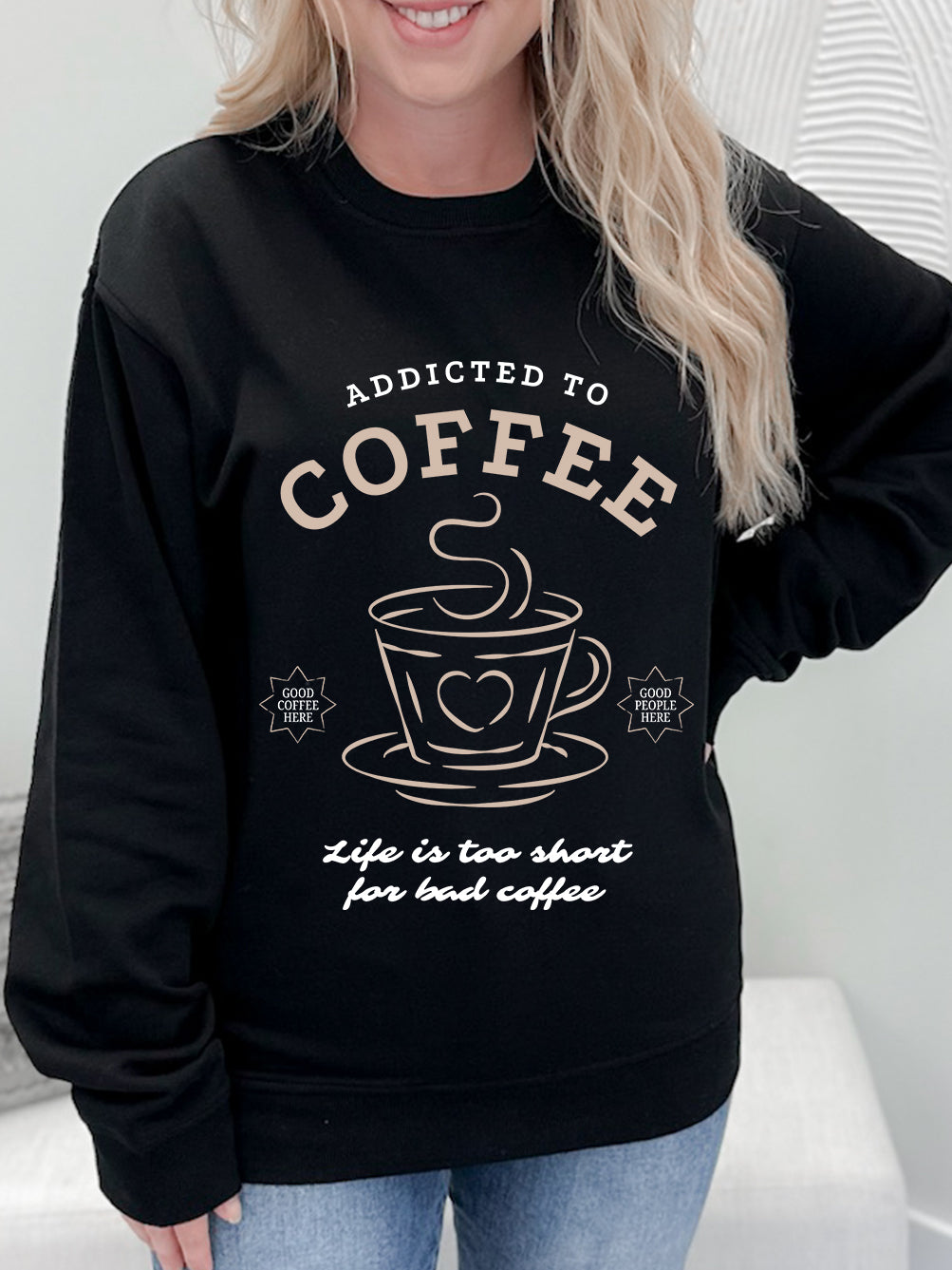 Addicted To Coffee Graphix Pullover