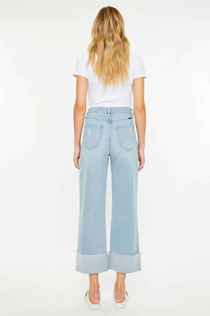 Melissa 90’S Cropped Wide Leg Jean by Kancan