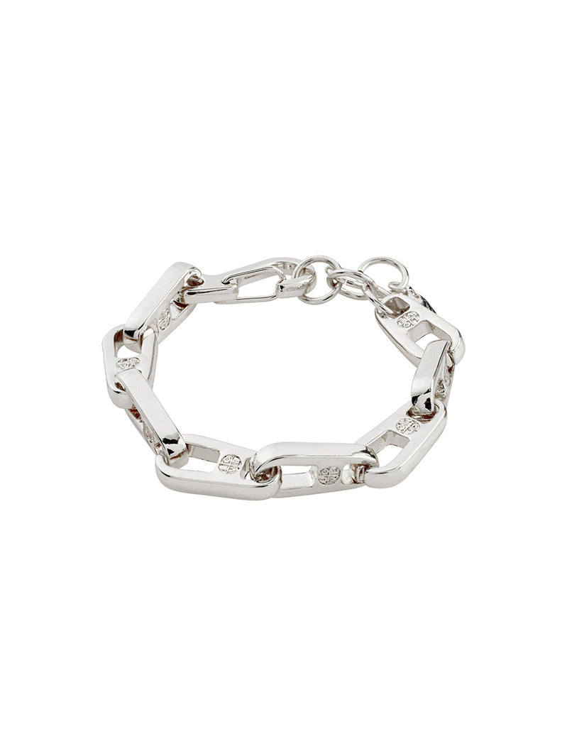 Love Engraved Chain Bracelet by Pilgrim