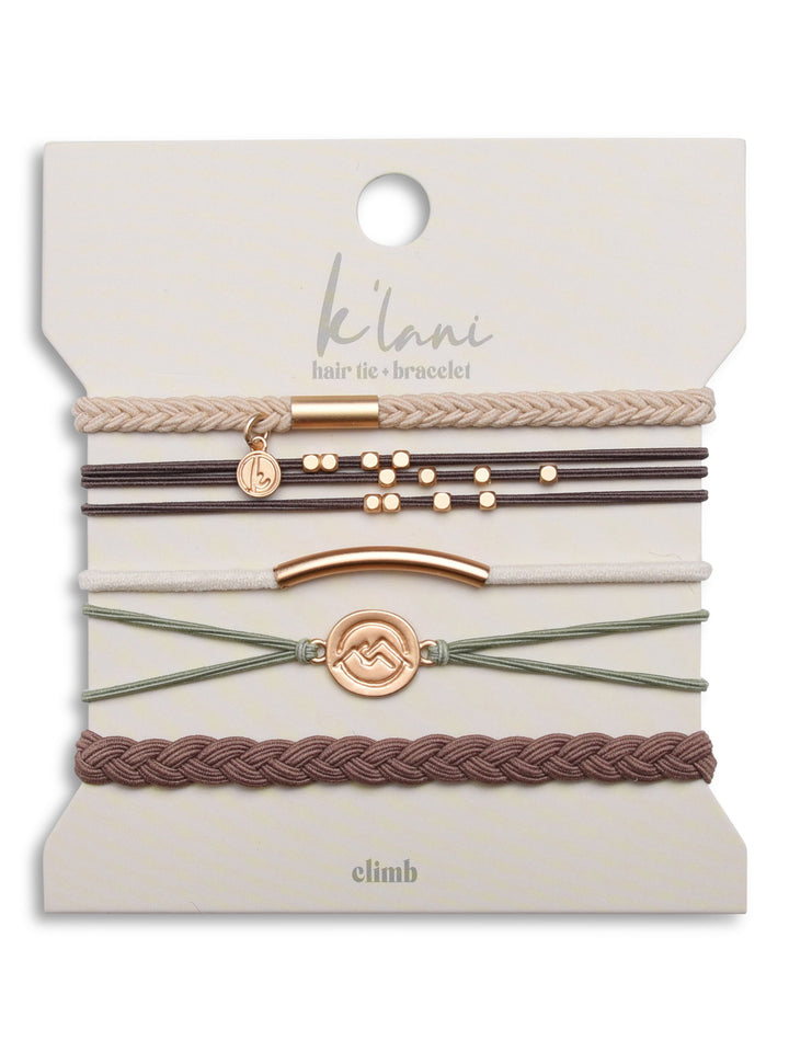 Climb Hair Tie Bracelet Set by K'lani