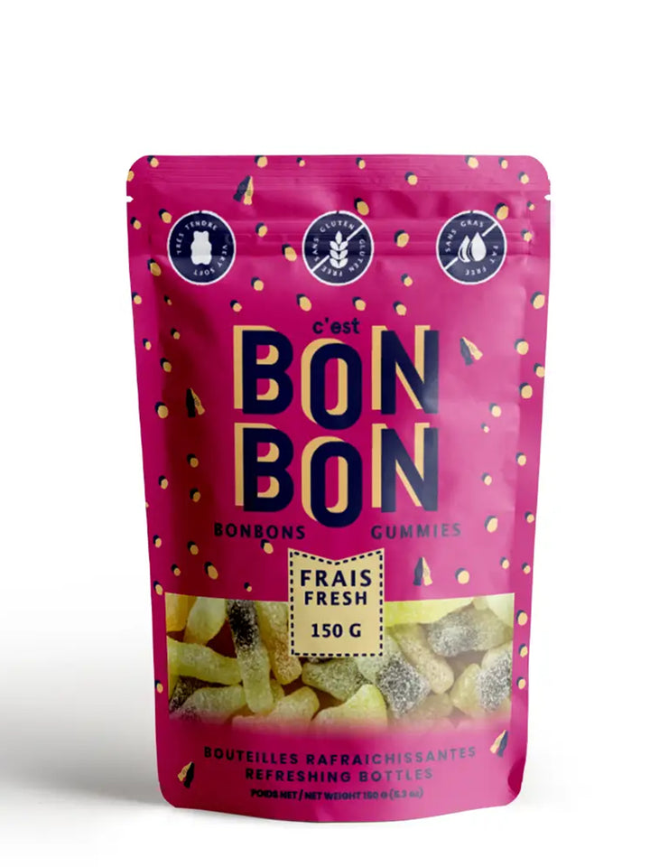 Sour Pop Bottles Gummy Candies by Bon Bon